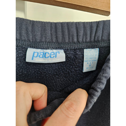 Vintage Pacer Womens Sz S Pull On Kogger Sweatpants Navy Blue Cotton Blend