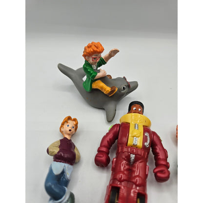 Vintage 1990s Burger King Kids Club PVC Action Figures Set of 6