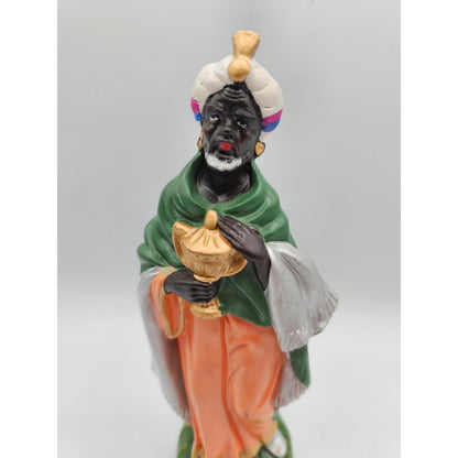 Vintage 1960s Paper Mache Christmas Nativity Figure Wiseman Depose Fontanini