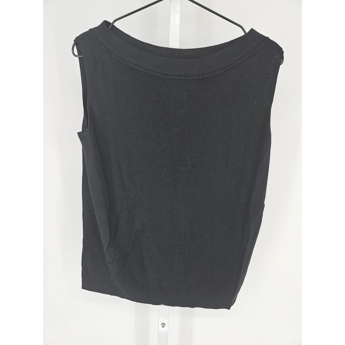 Vintage Dressbarn Woman Womens Sz 14/16 Sleeveless Tank Top Solid Black