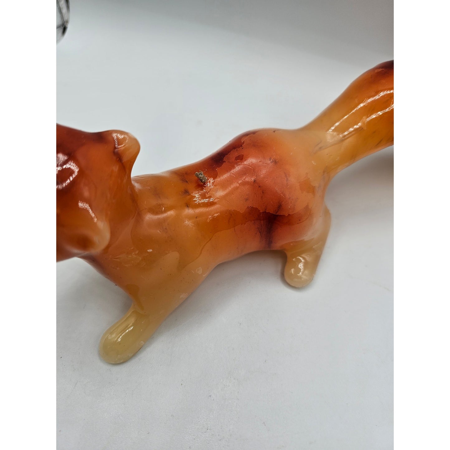 Vintage BRAND NEW Wax Squirrel Shaped Candle Unscented Figurine Candle 1980s
