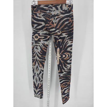 Romeo & Juliet Couture Womens Sz 24 Skinny Jeans Animal Print Zebra