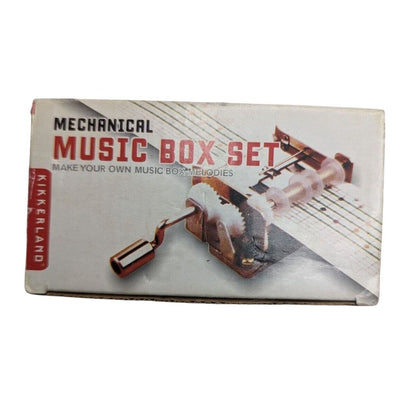 Kikkerland Mechanical Music Box Set Make Your Own Music Box