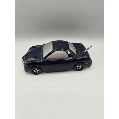 Vintage Navy Blue Car Shaped - AM/FM Radio Transistor Novelty No Box