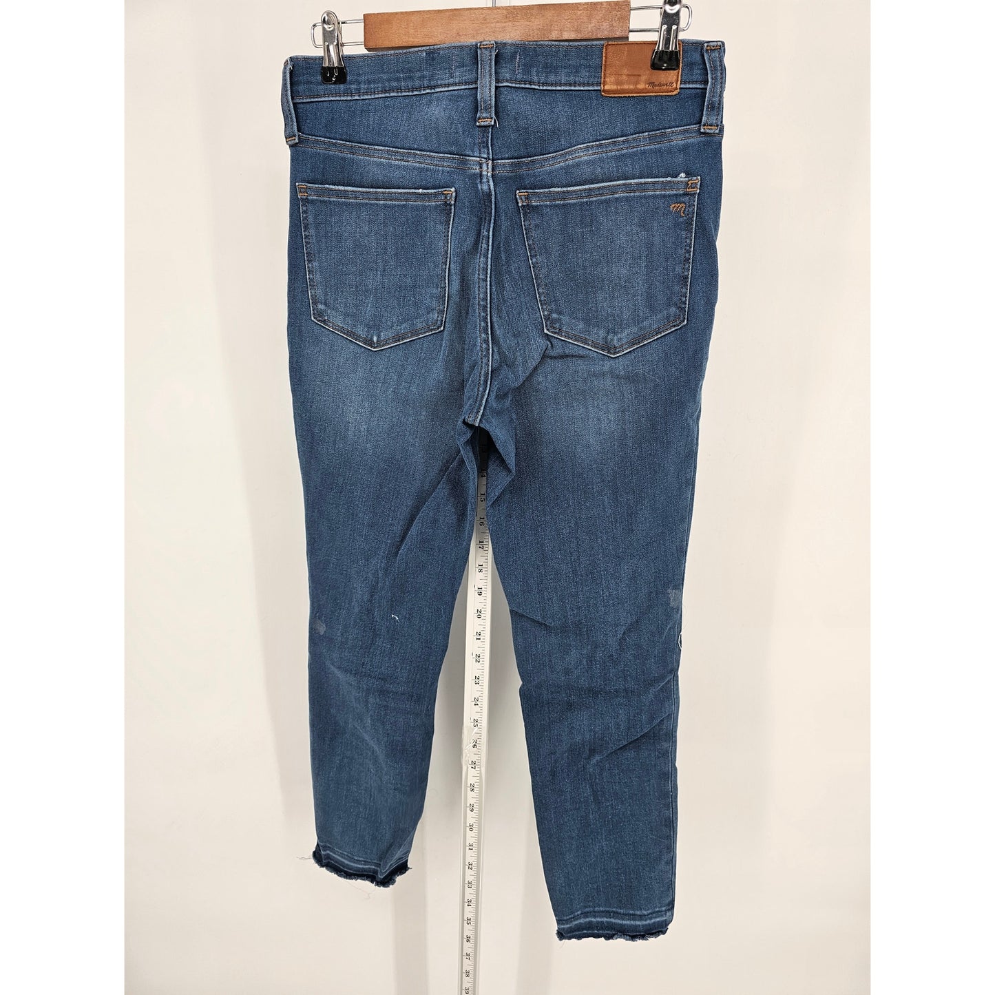 Madewell Jeans Women' Sz 27 Blue 10" High Rise Skinny Medium Wash Denim