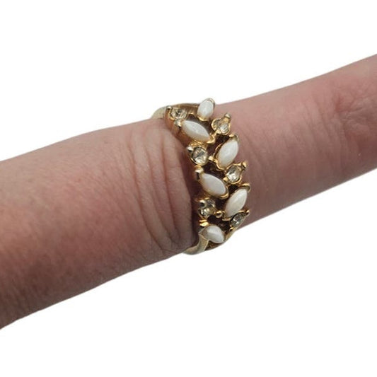 Vintage BARCS Silver TONE Amber Orange Glass CABOCHON Clip ON Earrings