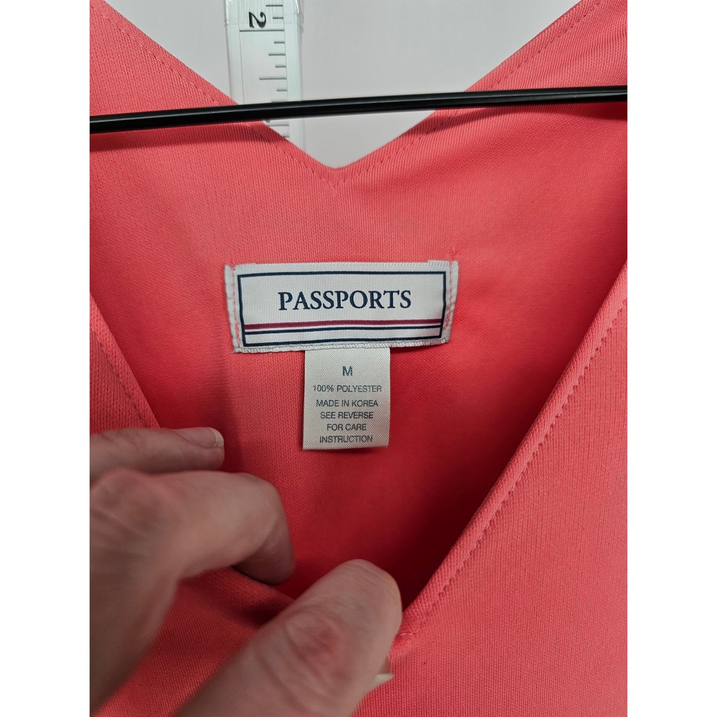 Vintage 1990s Passports Women Sz M Maxi Length Short Sleeve Dress Pink