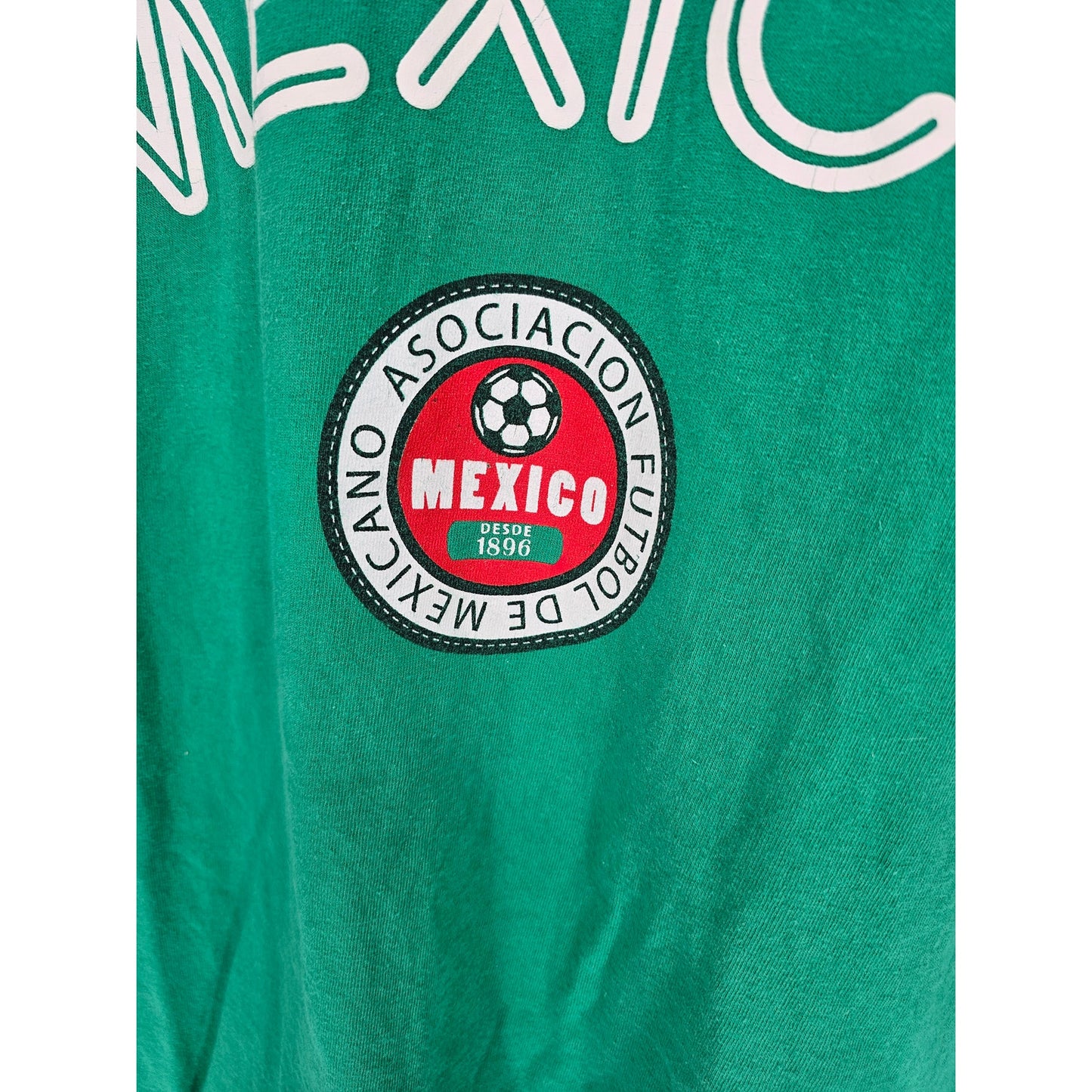 Mexico Futbol Association Mens Sz L Short Sleeve T Shirt Green Soccer