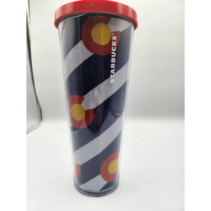 Starbucks | Colorado State Flag | Insulated Tumbler - Plastic 24oz