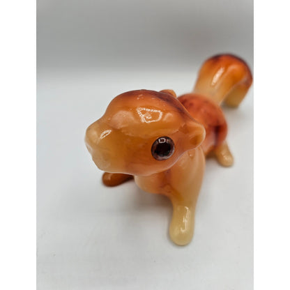 Vintage BRAND NEW Wax Squirrel Shaped Candle Unscented Figurine Candle 1980s