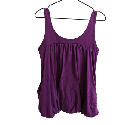 By Design Womens Sz M Sleeveless Blouse w/ Pockets Purple