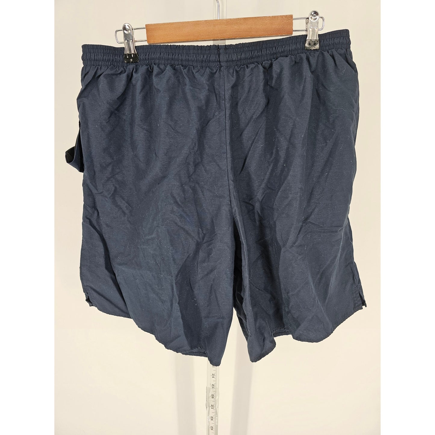 United States Navy Mens Sz XL 100% Nylon Athletic Shorts Blue Soffe