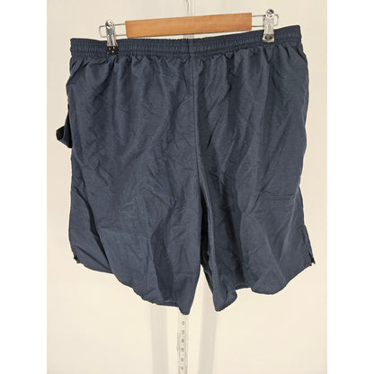 United States Navy Mens Sz XL 100% Nylon Athletic Shorts Blue Soffe