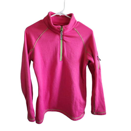 Zero Xposure Womens Sz M Fleece Pullover Jacket 1/4 Zip Bright Pink Athletic