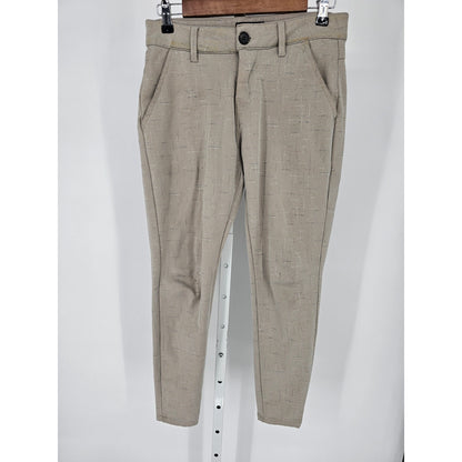 Original Designs Mens Sz 28 Skinny Low Rise Dress Pants Gray Beige