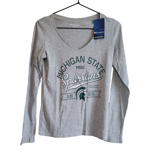 Michigan State Spartans MSU Champion Womens Sz XS Long Sleeve T Shirt