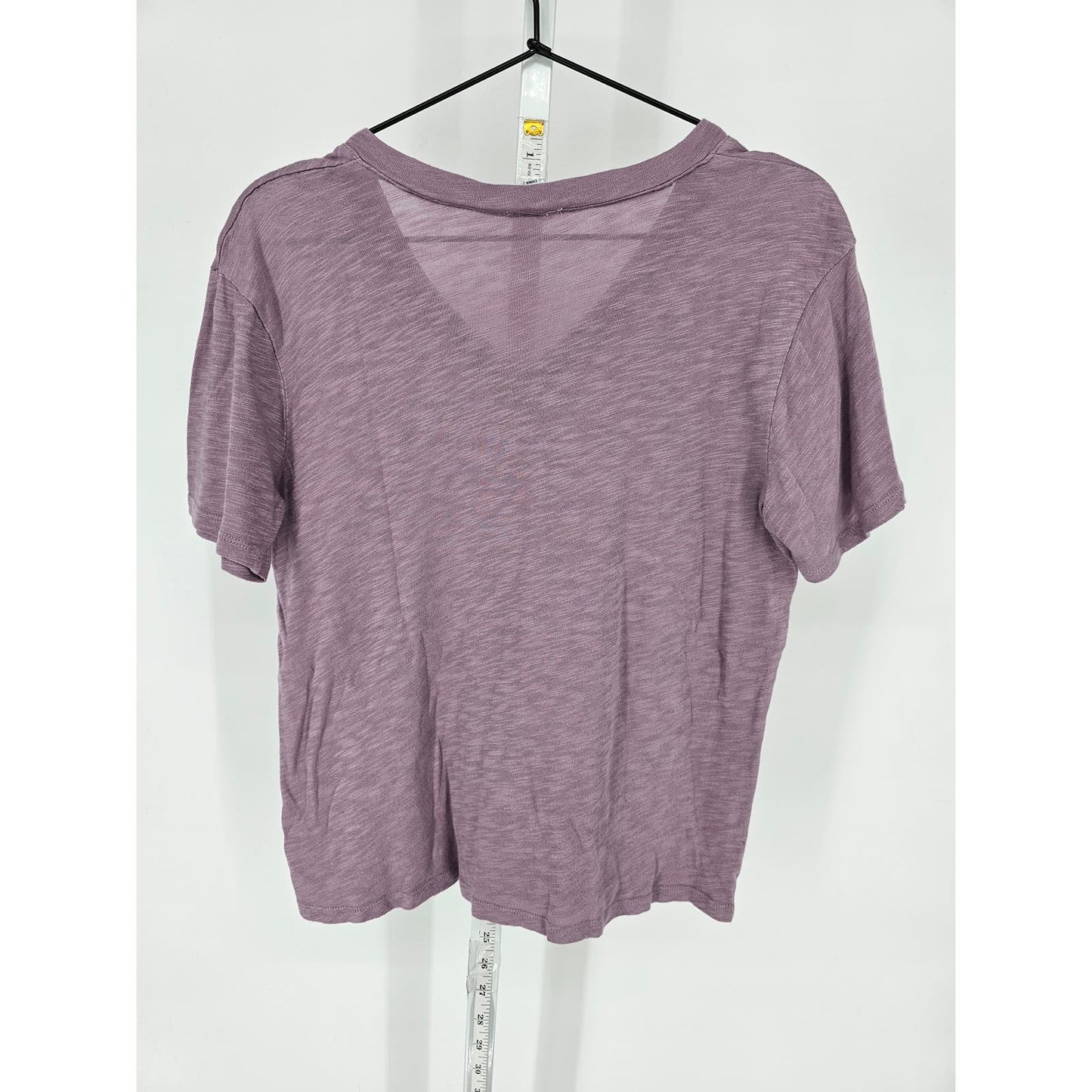 Splendid Womens Sz S Short Sleeve V Neck T Shirt Light Purple Mauve