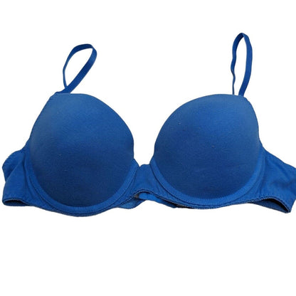 Xhilaration Womens Sz 38B Solid Blue T Shirt Bra