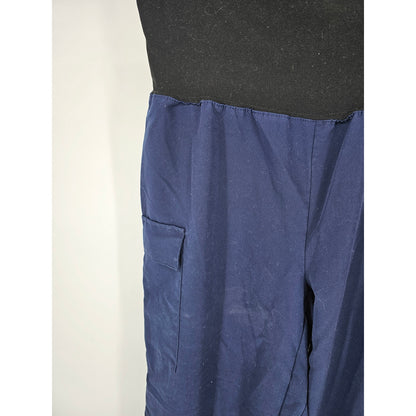 Ave by Medline Womens Sz L Pull On Scrub Pants Dark Blue