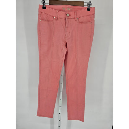 White House Black Market Womens Sz 4 Light Pink Slim Ankle Jeans NEW