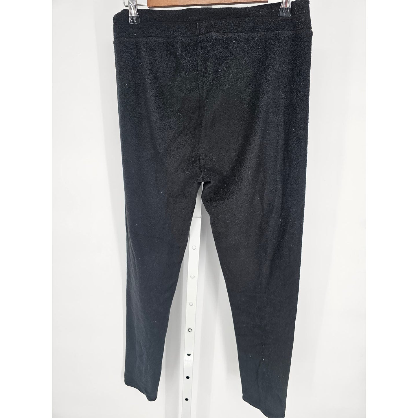 Cuddl Duds Womens Sz L Fleecewear Fleece Pants Black Baselayer Warm