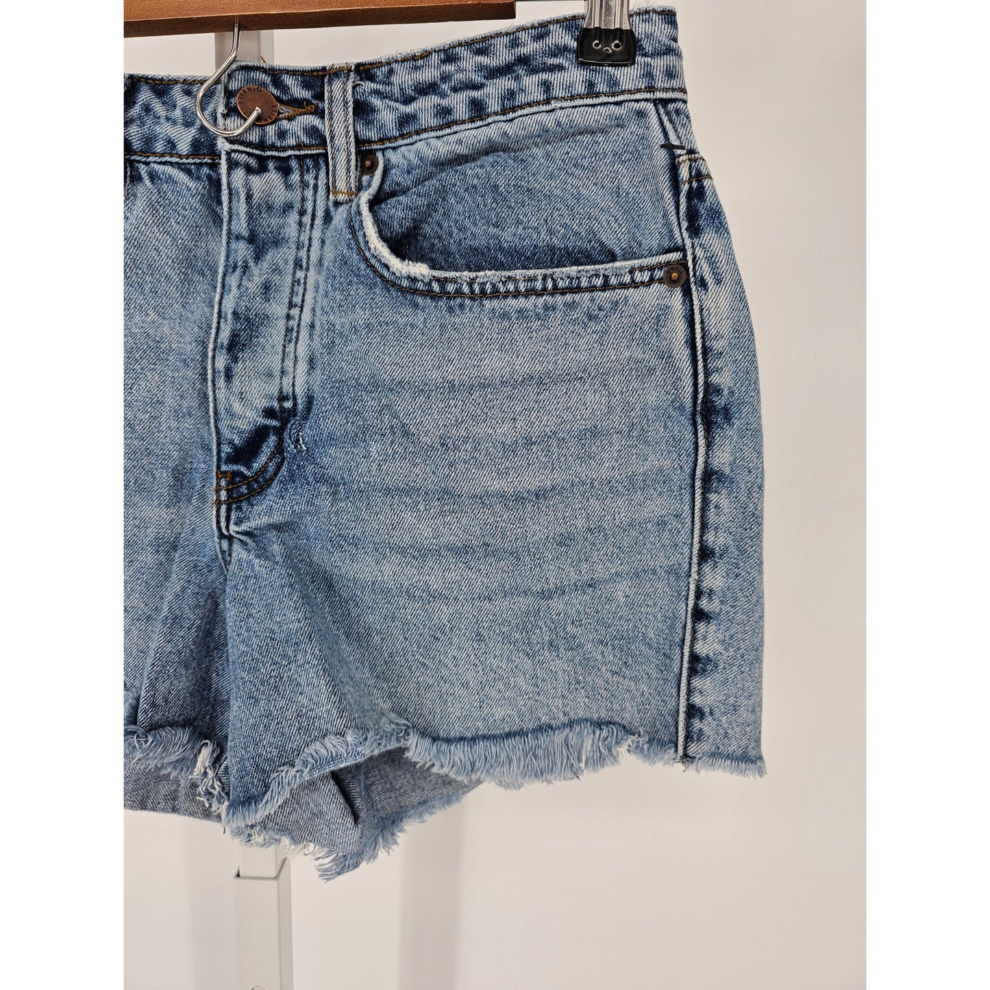 Vintage Y2K O'neill Womens Sz 27 Cutoff Blue Jean Denim Shorts Distressed