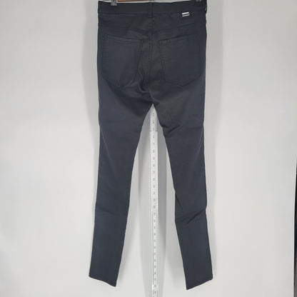 Dr Denim Juniors Sz L High Rise Skinny Pants Faux Leather Black