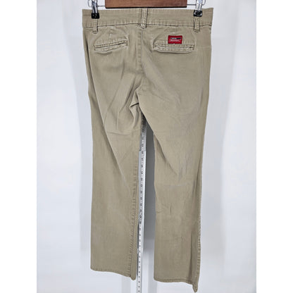 Dickies Juniors Sz 5 Straight Leg Khaki Pants Light Beige Cotton Blend
