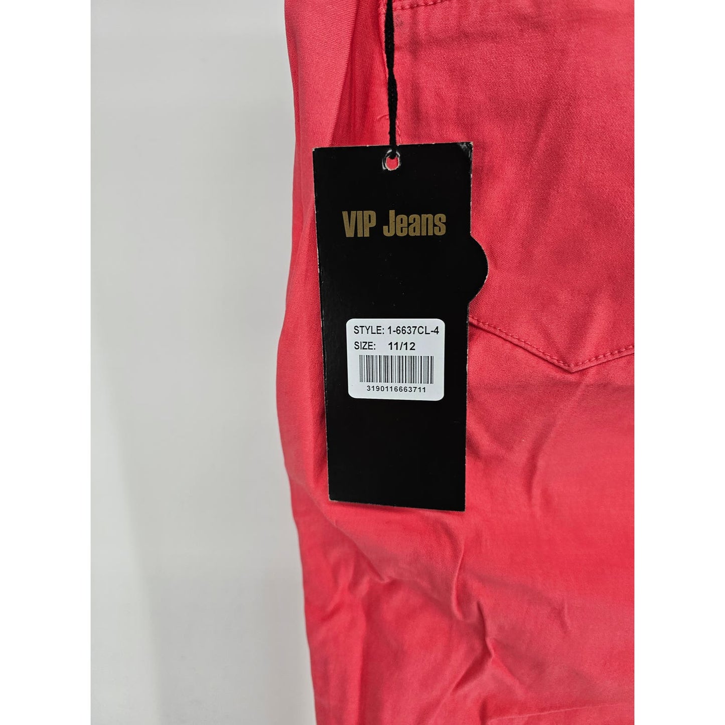 VIP Jeans Womens Sz 12 Skinny Jeans Dark Coral Pink NEW