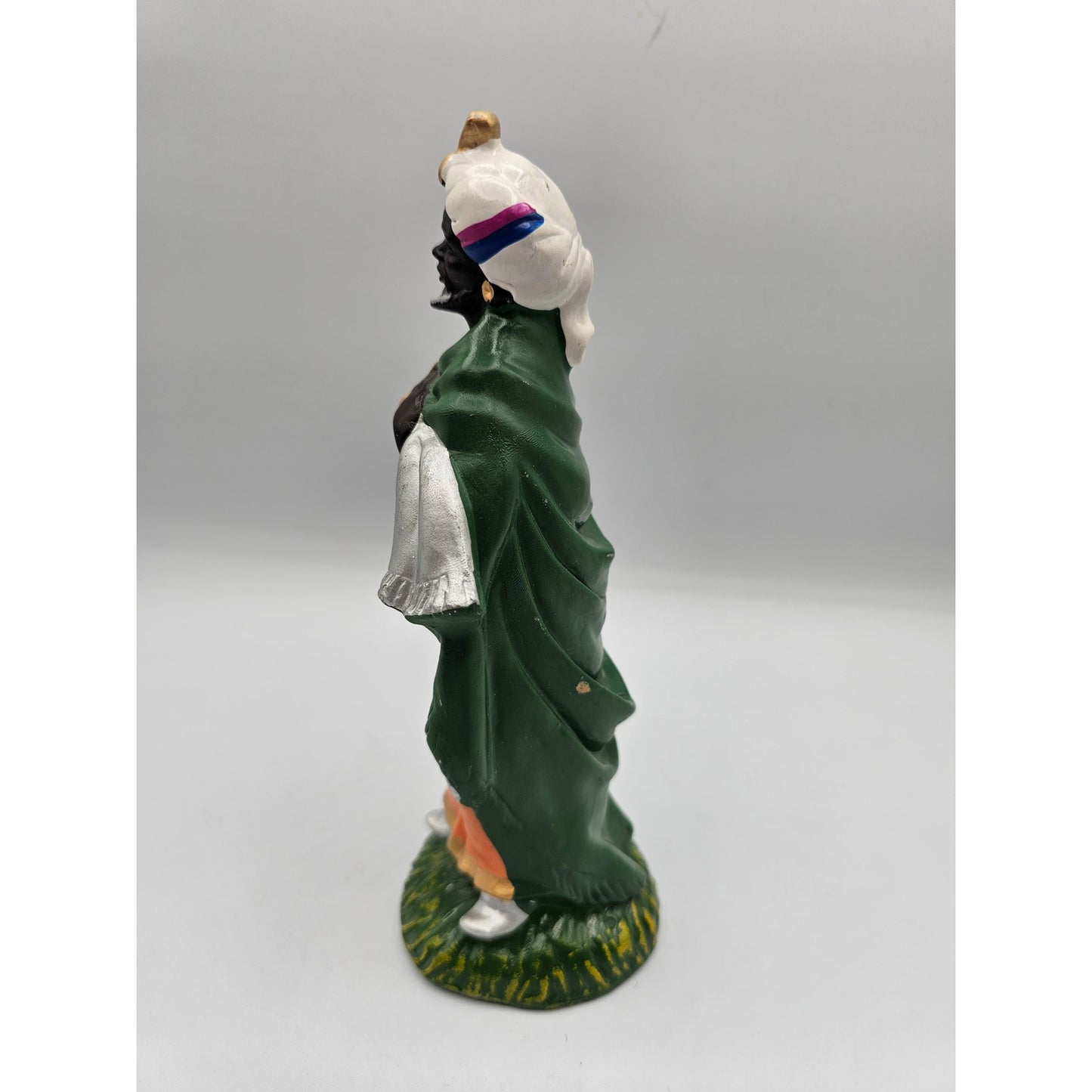 Vintage 1960s Paper Mache Christmas Nativity Figure Wiseman Depose Fontanini