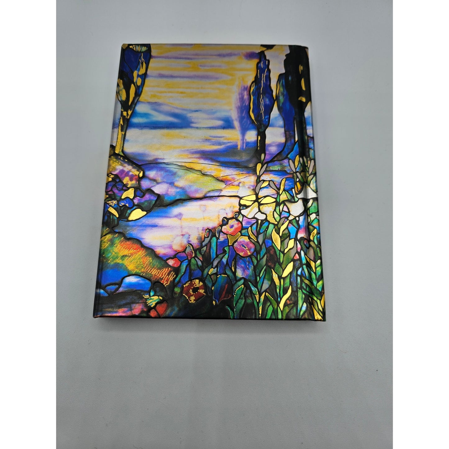 Flame Tree Pocket Notebook Tiffany Cypress and Lillies Foiled Journal