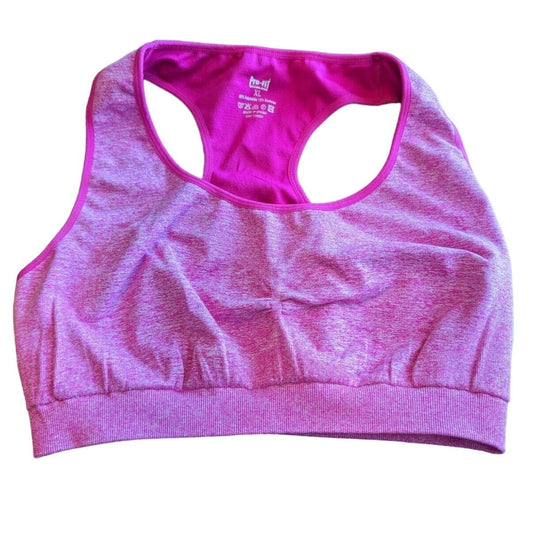 Pro-Fit Womens Sz XL Seamless Sports Bra Bright Pink