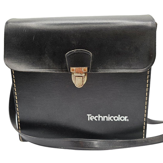 Vintage 1960s Technicolor Camera Carrying Case Black Plastic