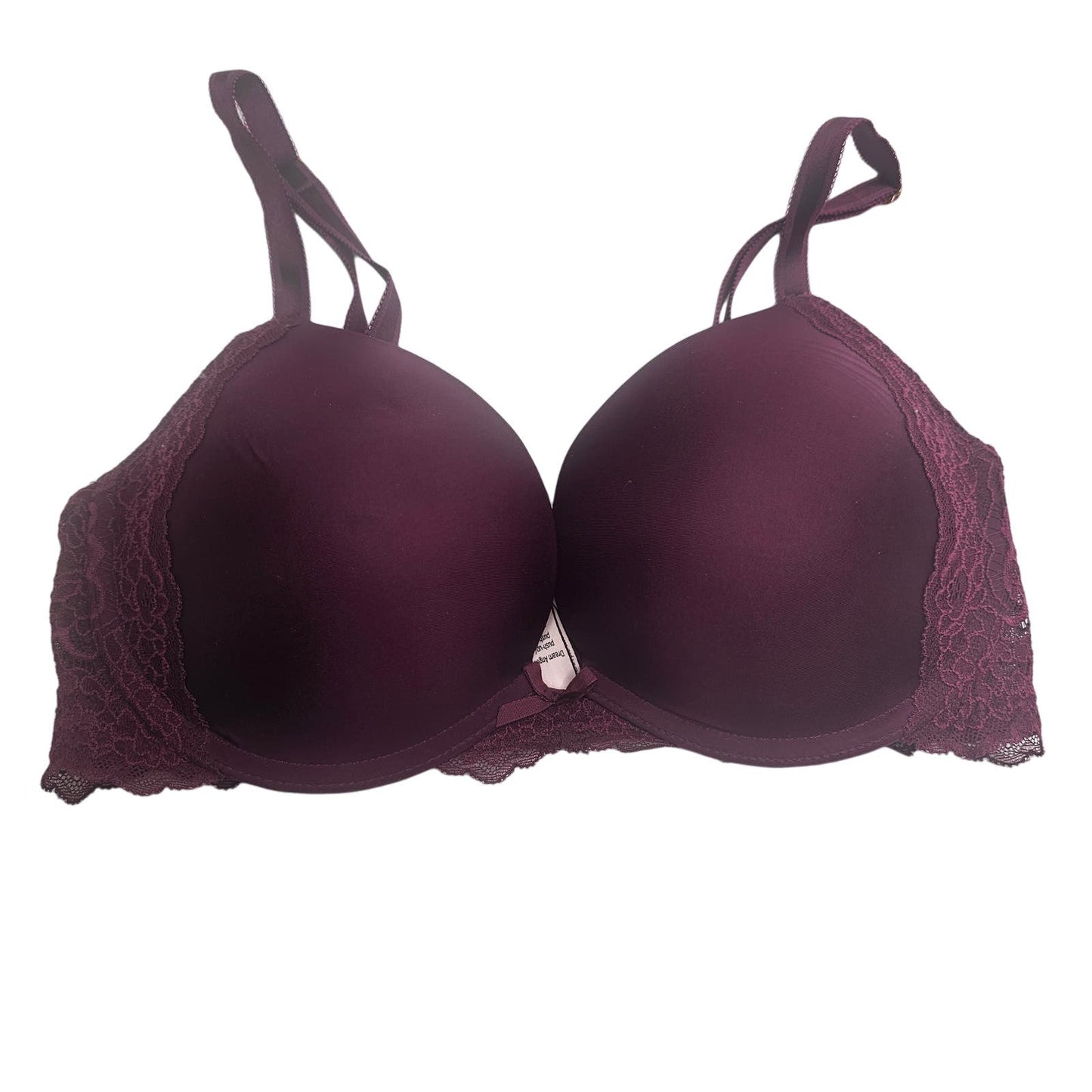 Victorias Secret Womens Sz 32DD Dream Angels Push Up Bra Dark Purple