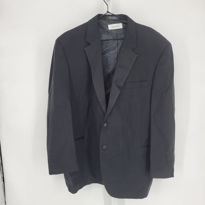 Calvin Klein Mens Sz XL 2 Button Suit Jacket Blazer Black