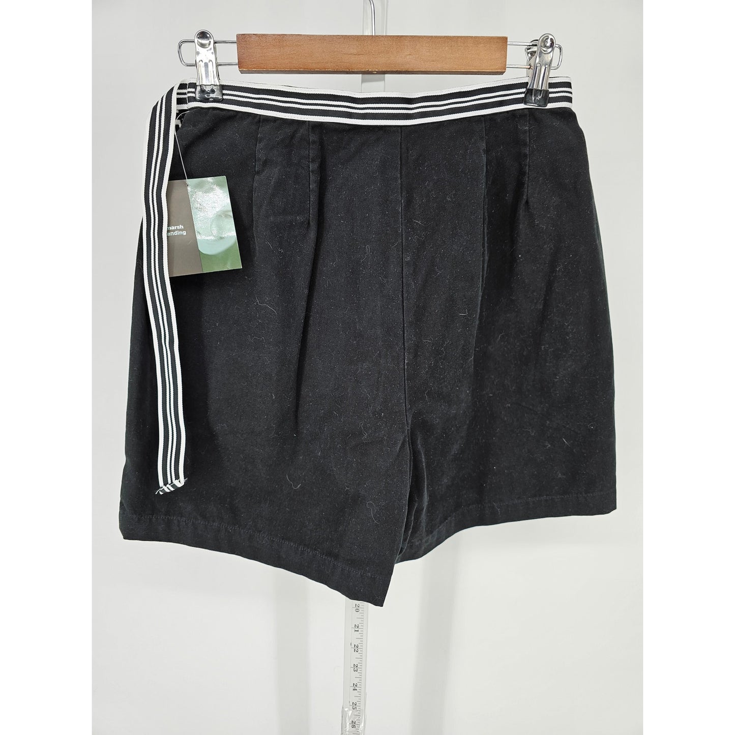 Vintage Marsh Landing Womens Sz 8 Black Cotton Skirt Skort 1990s NEW