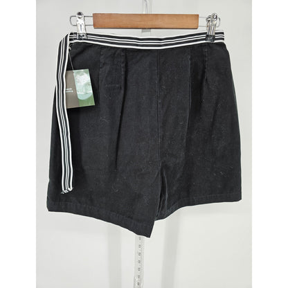 Vintage Marsh Landing Womens Sz 8 Black Cotton Skirt Skort 1990s NEW