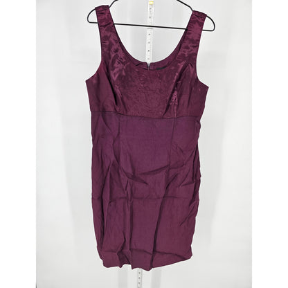 JR Nites by Caliendo Womens 14 Knee Length Formal Dress Plum Purple Sleeveless
