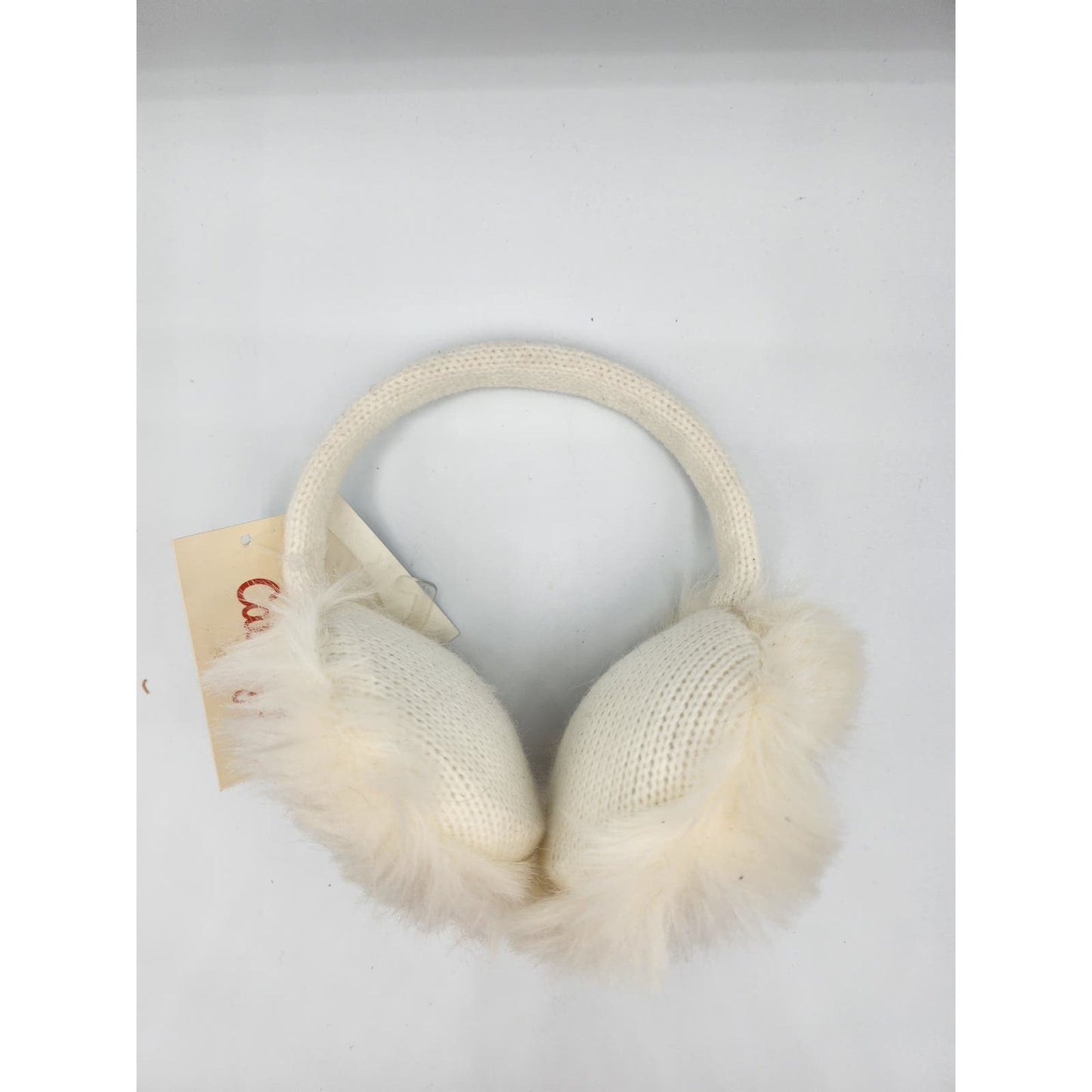 Cat & Jack Toddler Girls Earmuffs White Silver Star NEW