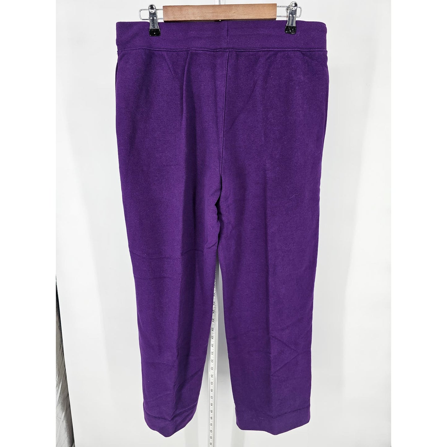 Laura Scott Womens Sz L Pull On Lounge Pants Sweatpants Bright Purple