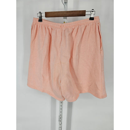 Vintage 1990s Hanes Womens Sz S Pull On Elastic Waist Shorts Light Pink