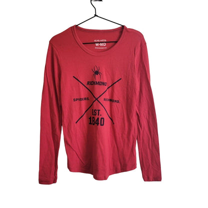 Richmond Spiders Womens Sz M Long Sleeve T Shirt Red NEW