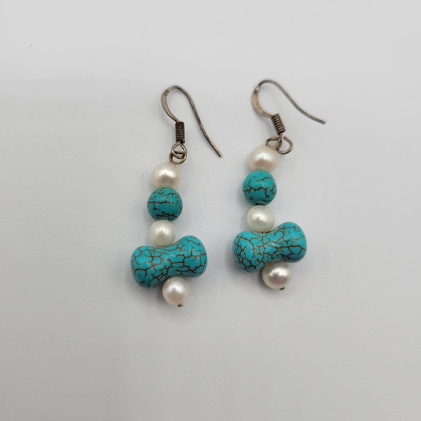 Vintage BARCS Silver TONE Amber Orange Glass CABOCHON Clip ON Earrings