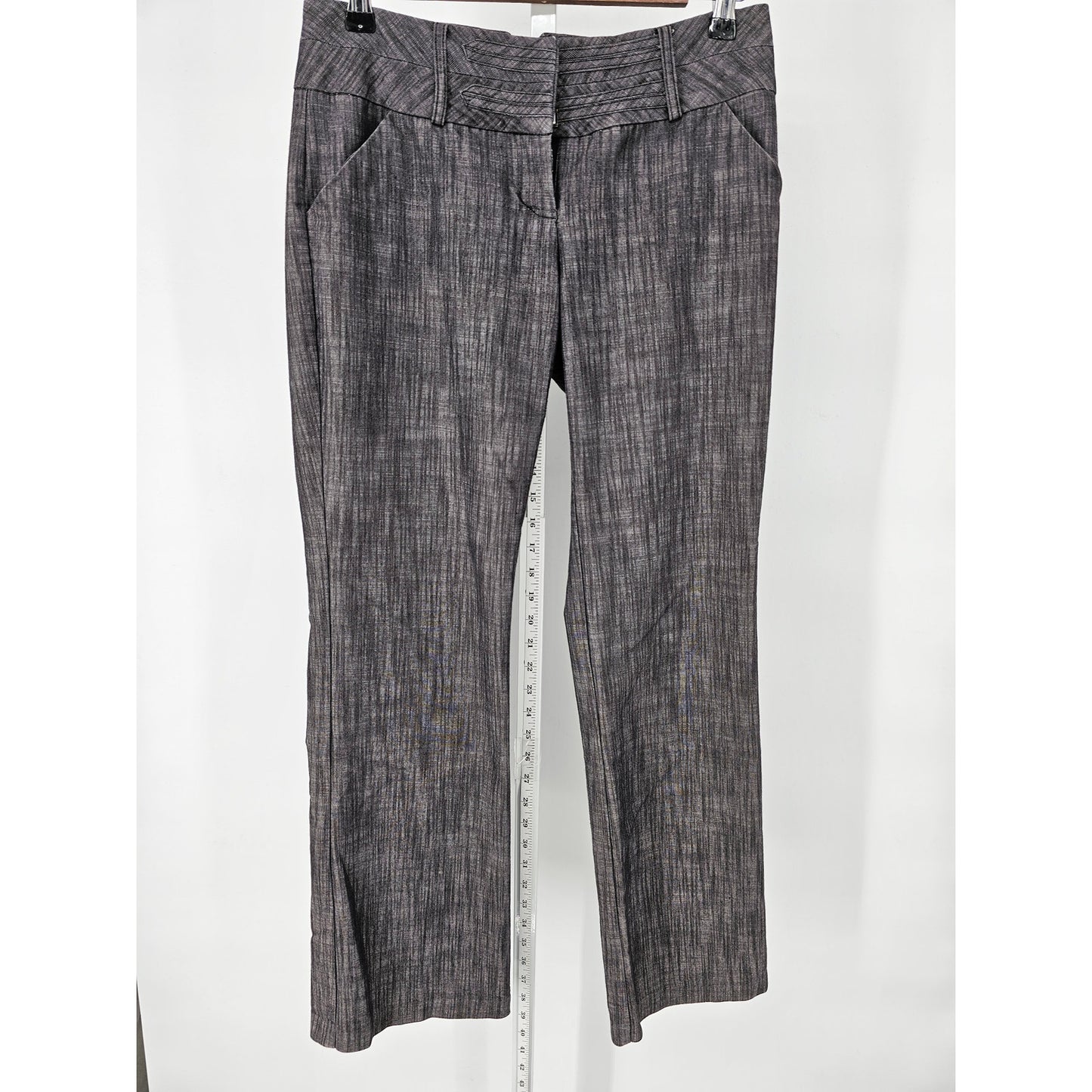 My Michelle Juniors Sz 5 Low Cut Bootcut Dress Pants Taupe Gray Brown