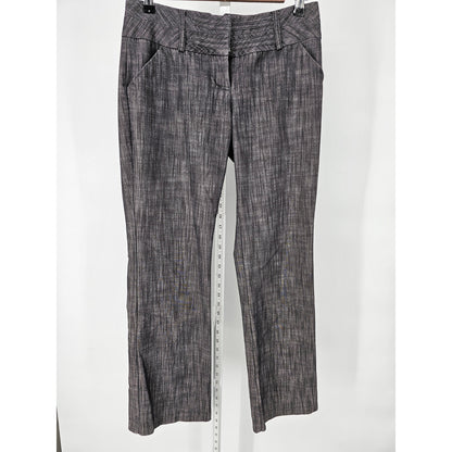 My Michelle Juniors Sz 5 Low Cut Bootcut Dress Pants Taupe Gray Brown