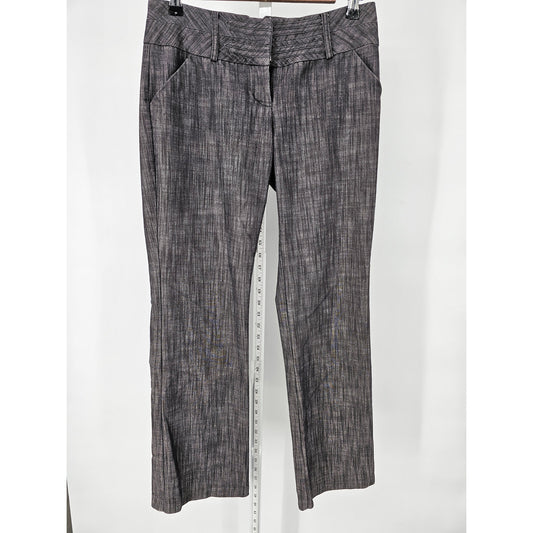My Michelle Juniors Sz 5 Low Cut Bootcut Dress Pants Taupe Gray Brown