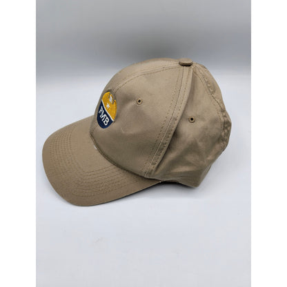 Farmers Merchants Bank FMB Hat Cap Beige Adult Used Snapback Embroidered