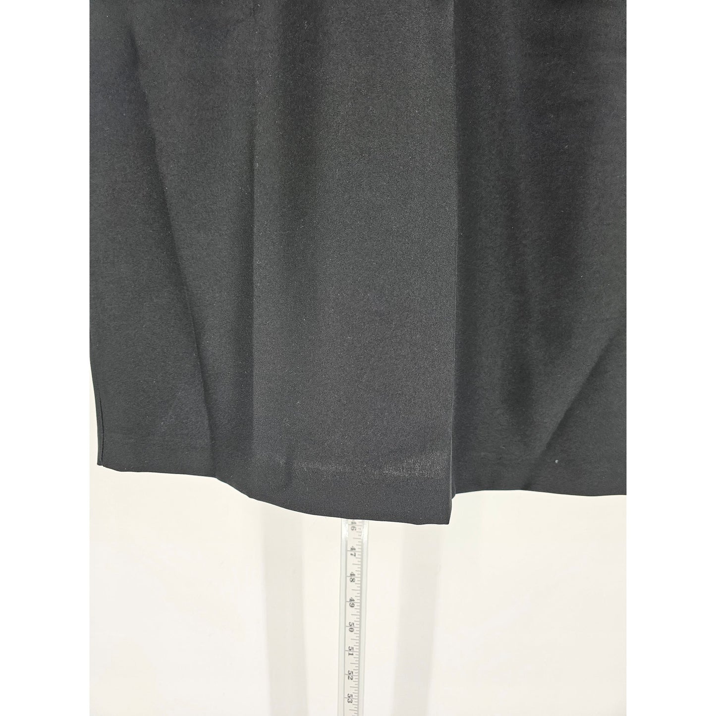 Vintage 1960s Tina Barrie Womens Sz 12 Knee Length Sheath Dress Solid Black