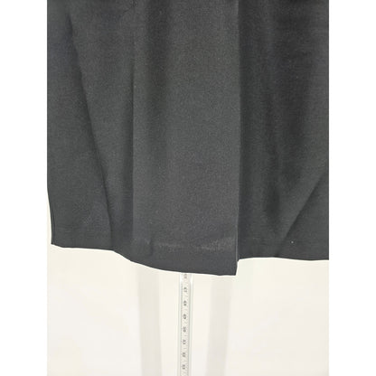 Vintage 1960s Tina Barrie Womens Sz 12 Knee Length Sheath Dress Solid Black