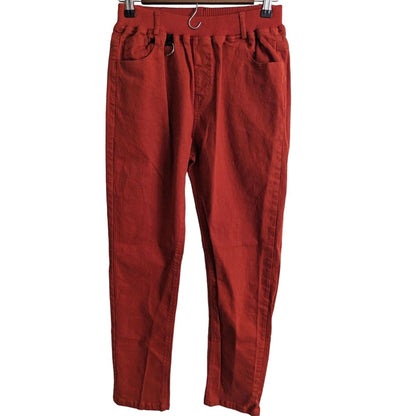 BYCR Womens Sz S Poll On Slim Leg Red Pants